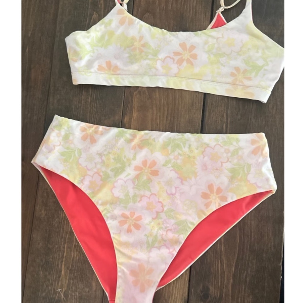 Jolyn floral high waisted bikini